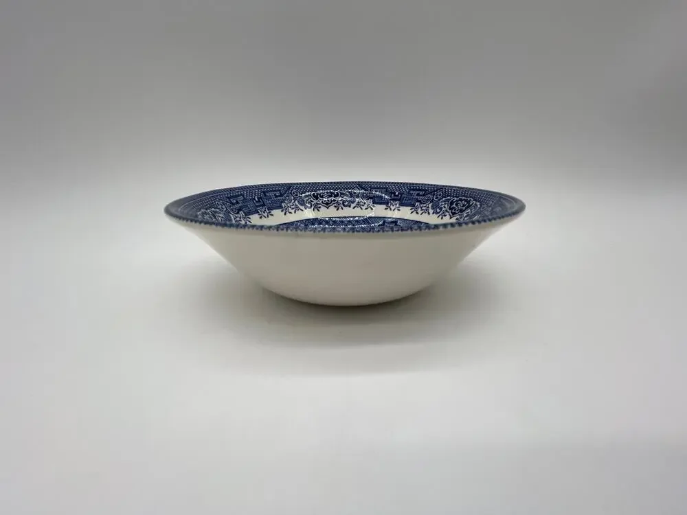Vintage Churchill England Blue Willow Landscape Pattern Classic Small Bowl - 6